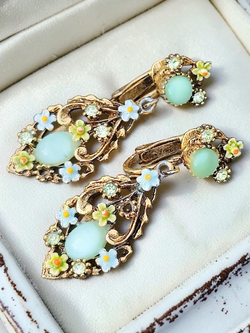 Vintage Arthur Pepper Floral Earrings